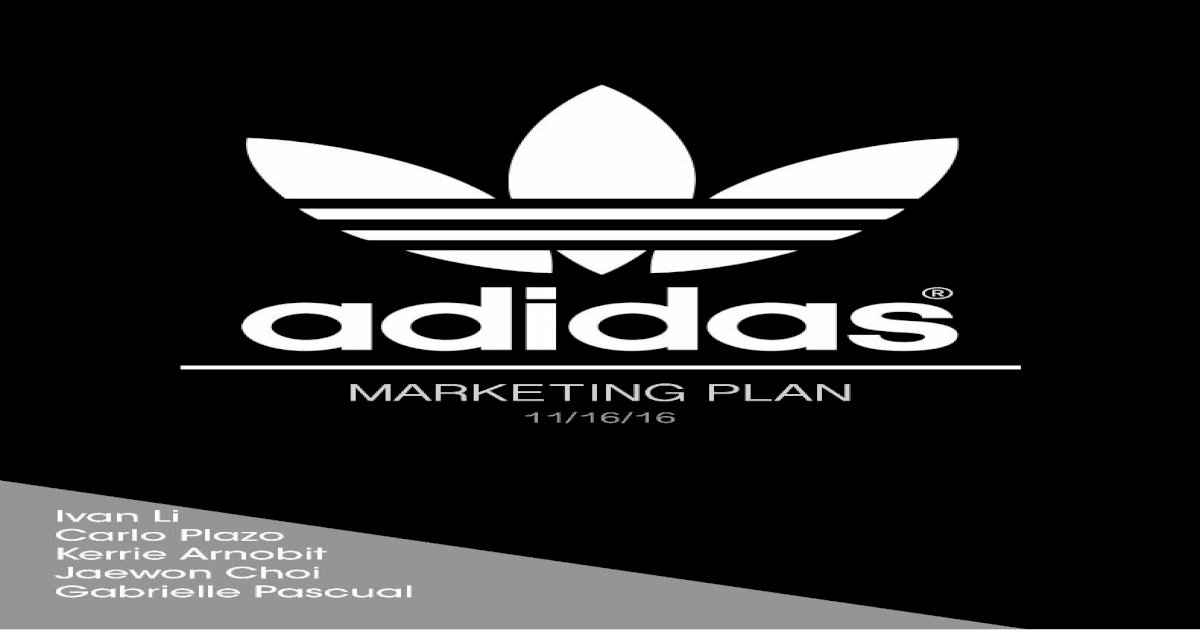 Adidas Marketing Plan - [PDF Document]