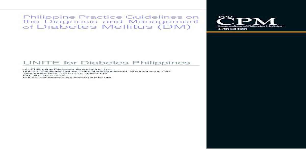 thesis about diabetes mellitus in the philippines
