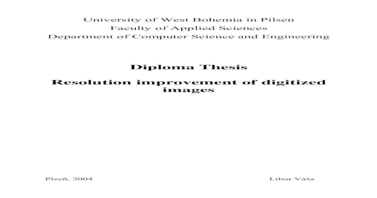thesis for diploma