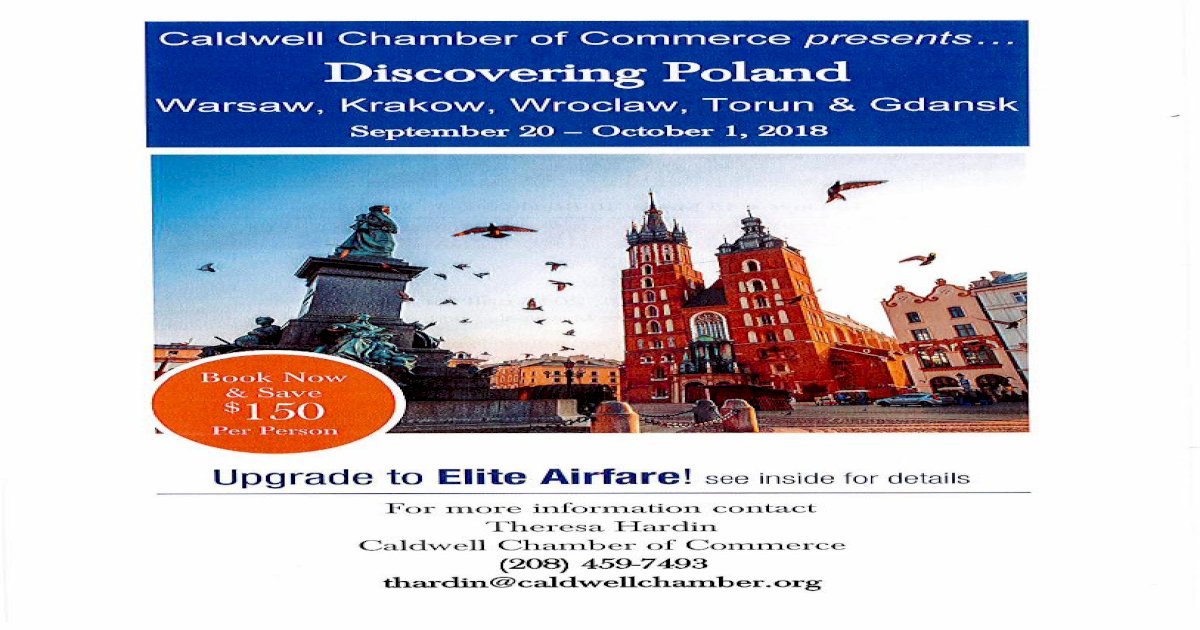 Caldwell Chamber of Commerce – Caldwell Chamber of …Hotel, Warsaw ...