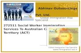 272511 social worker immigration services to australian capital territory (act)