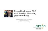 Brain Hack your Research and Development R&D with Design Thinking