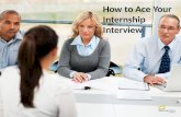How to Ace your Internship Interview