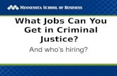 What jobs can you get in criminal justice