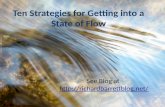 Ten strategies for getting into a state of flow
