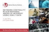 NETWORK CENTRALITY IN SUB-NATIONAL AREAS OF INTEREST USING GDELT DATA