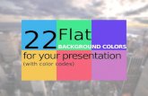 22 Flat Background Colors for your Presentation [PPT TEMPLATE]