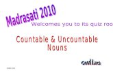 Countable & Uncountable Nouns