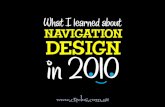 Navigation design alternatives for websites