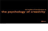 Psychology Of Creativity - London IA 30.03.10