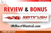 SEMrush Review & Bonus