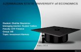 investment markets graduation paper work
