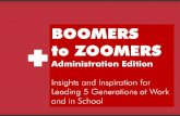 Boomers to Zoomers: Administrator Education - 5 Generations at Work and in School