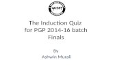 The Induction Quiz Finals