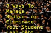 7 Student Loan Tips