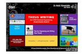 Thesis Writing: Tips for Organizing and Writing your Thesis