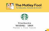 Starbucks Porter's Five Forces