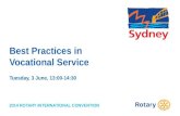 Best Practices in Vocational Service