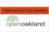 Outreach presentation for the open oakland economic development subcommittee