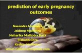 Prediction of early pregnancy outcomes.
