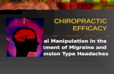 Chiropractic Efficacy For The Treament Of Headache