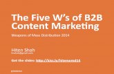 [500DISTRO] Making Business Go BOOM: The 5 W's of B2B Content Marketing