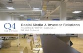 Social Media And Investor Relations - April 8, 2010