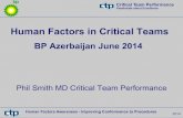 Human Factors Keynote talk BP AGT Conference Baku June 14