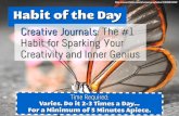 Creative Journals: The #1 Habit for Sparking  Your Creativity and Inner Genius (Habit of the Day)