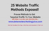 25 Traffic Methods Exposed! - Part1 of 2