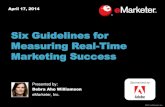 eMarketer Webinar: Six Guidelines for Measuring Real-Time Marketing Success