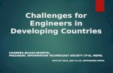 Challenges for engineers in developing countries