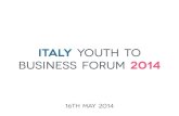 Italy Youth to Business Forum 2014