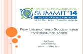 Kai Weber  - Unstructured documentation to structured topics - stc 140519 - public
