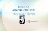 Books of agatha christie - malayalam Fiction novels, Detective Novels
