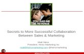 Aligning Sales and Marketing into a Single, Cohesive Sales-Acceleration Machine