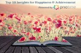 Top 10 Insights for Happiness & Achievement - powered by PrioTime