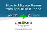 How to Migrate Forum from phpBB to Joomla Kunena