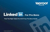 Using LinkedIn to Secure Pro Bono Talent