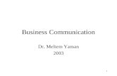 Business Communication-Ders Notu
