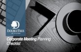 Corporate Meeting Checklist