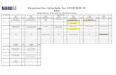 Final Exam Schedule Summer-11 DBA