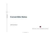 Burkland Associates Convertible Note Presentation