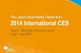 Social Media Trends at Day 3 of CES