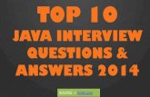 Top 10 Java Interview Questions and Answers 2014