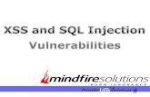XSS And SQL Injection Vulnerabilities