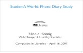 Student's World: Photo Diary Study