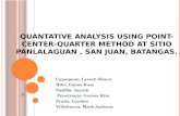Quantative Analysis Using Point-Center-Quarter Method at Sitio Panlalaguan