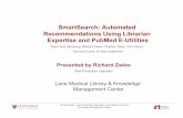 SmartSearch: Automated Recommendations Using Librarian Expertise and PubMed E-Utilities