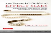 +++the Essential Guide to Effect Sizes - Paul Ellis